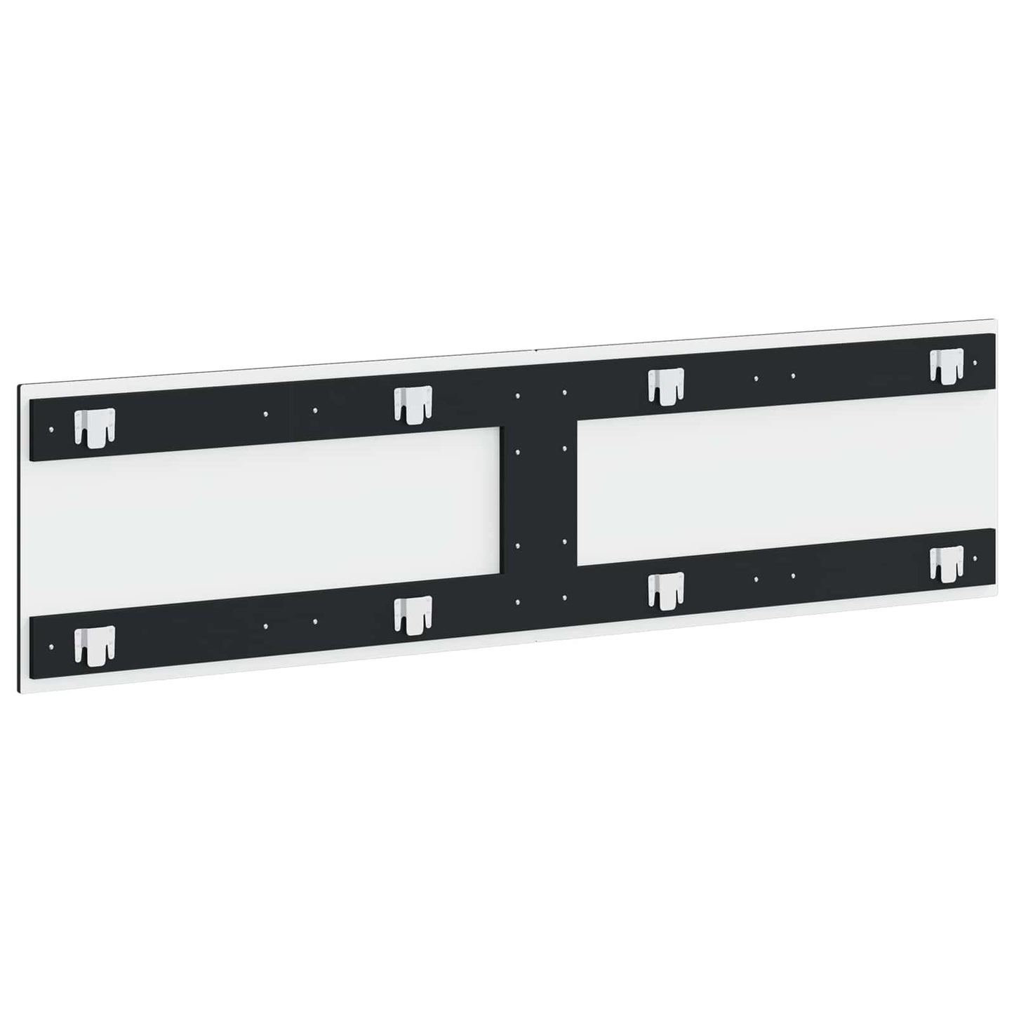 Wall-Mounted Headboard HAARLEM Black Engineered Wood