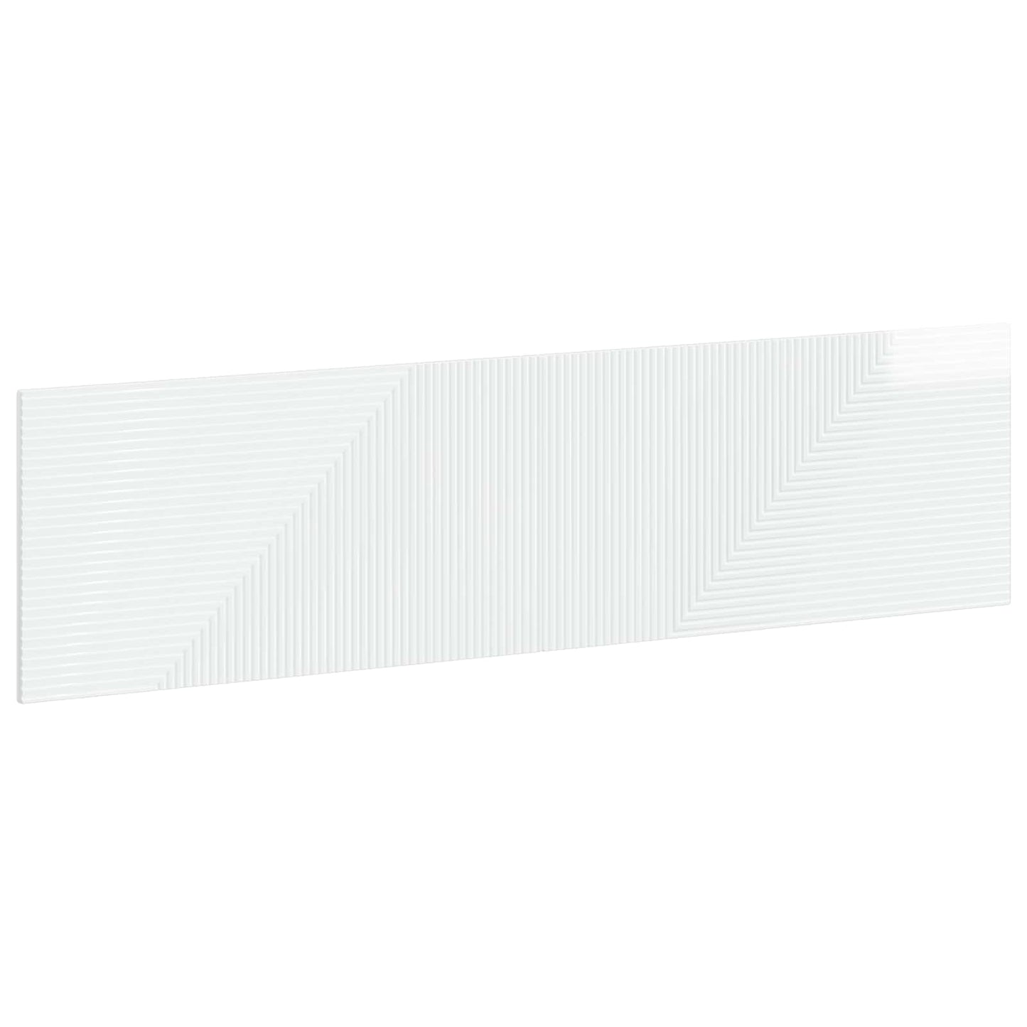 Wall-Mounted Headboard HAARLEM High Gloss White Engineered Wood