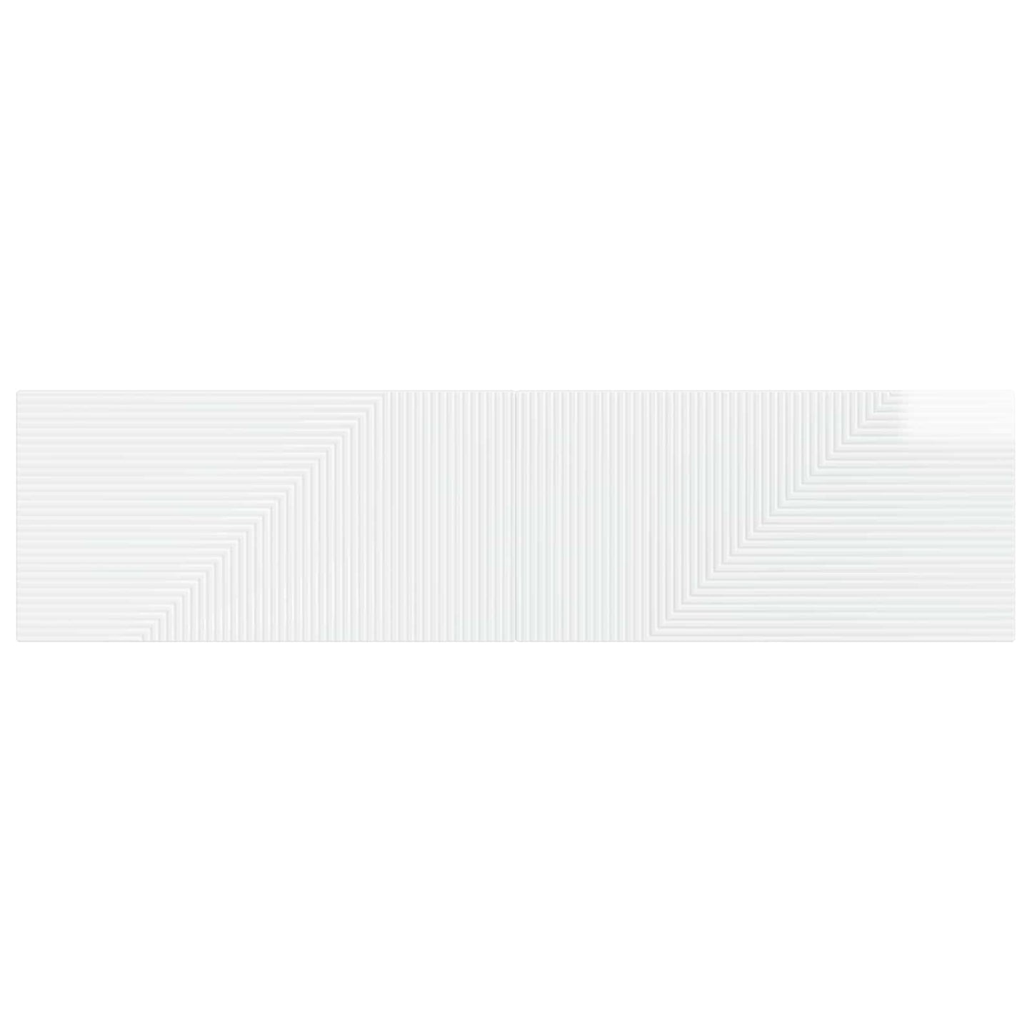 Wall-Mounted Headboard HAARLEM High Gloss White Engineered Wood
