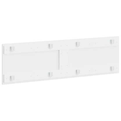 Wall-Mounted Headboard HAARLEM White Engineered Wood