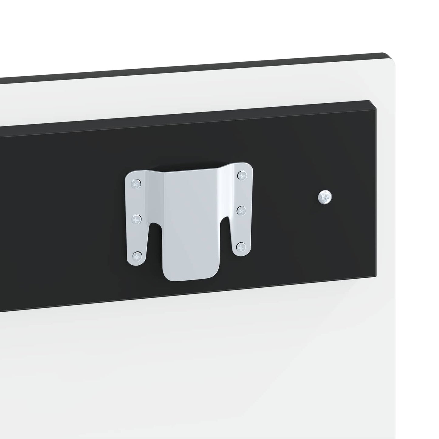 Wall-Mounted Headboard HAARLEM Black Engineered Wood