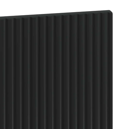 Wall-Mounted Headboard HAARLEM Black Engineered Wood