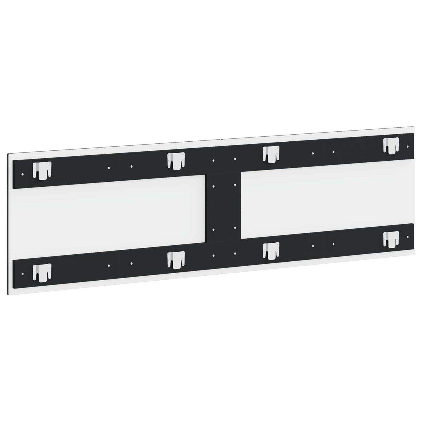 Wall-Mounted Headboard HAARLEM Black Engineered Wood