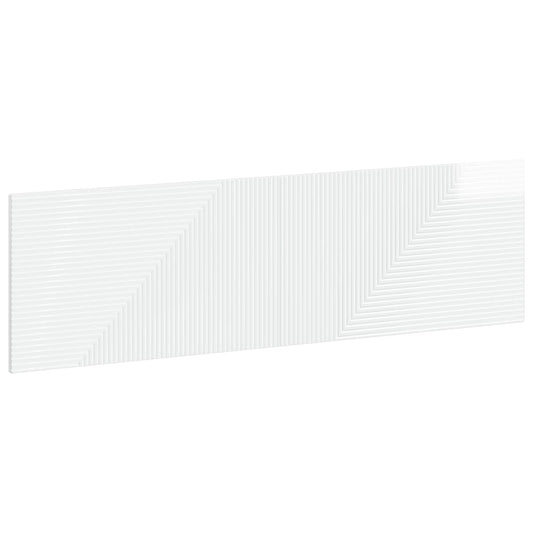 Wall-Mounted Headboard HAARLEM High Gloss White Engineered Wood