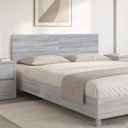 Wall-Mounted Headboard HAARLEM Grey Sonoma Engineered Wood