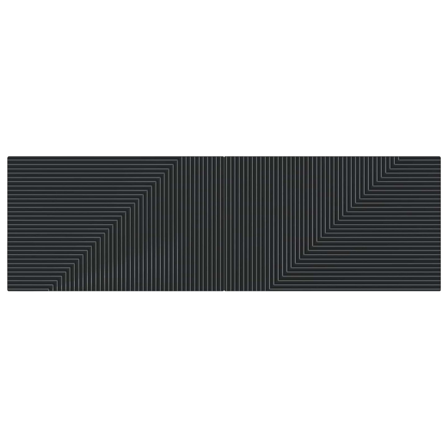 Wall-Mounted Headboard HAARLEM Black Engineered Wood