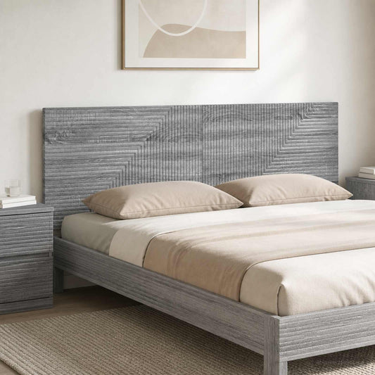 Wall-Mounted Headboard HAARLEM Grey Sonoma Engineered Wood