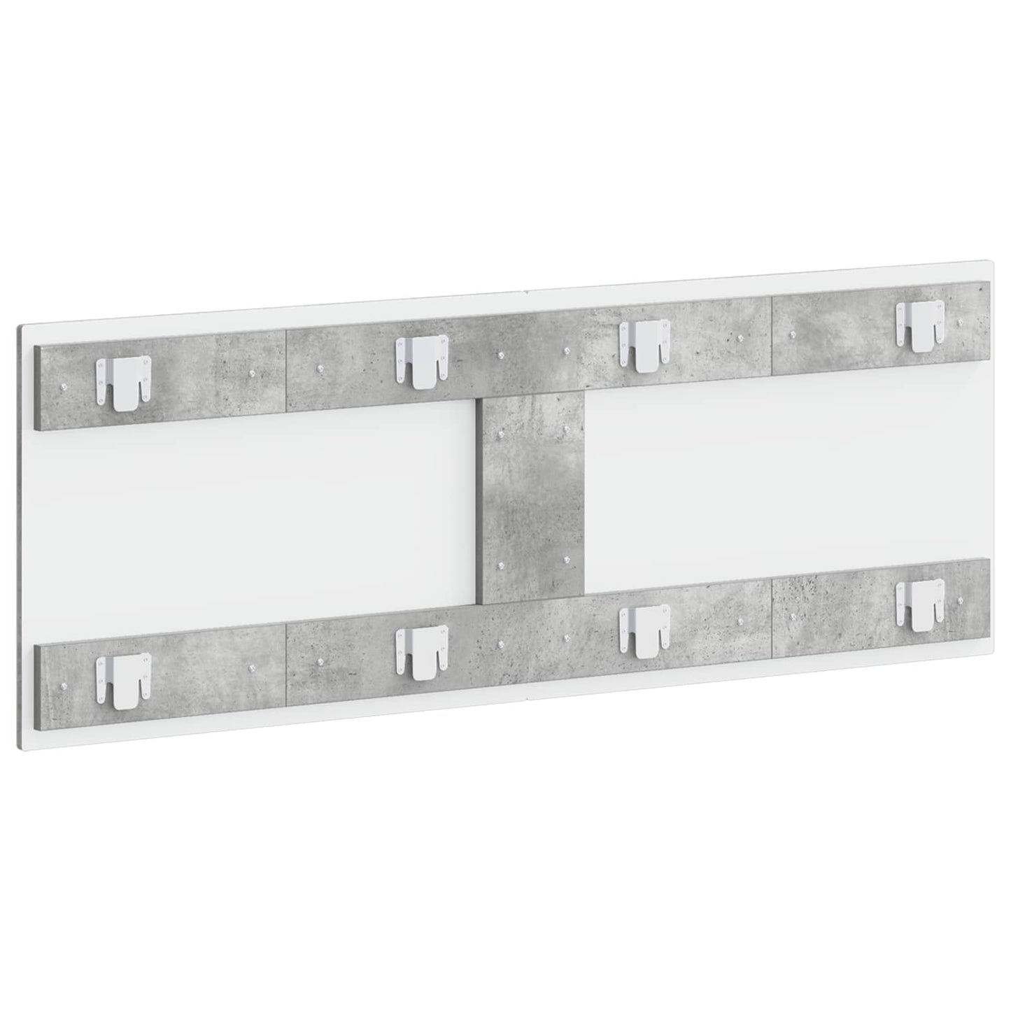 Wall-Mounted Headboard HAARLEM Concrete Grey Engineered Wood
