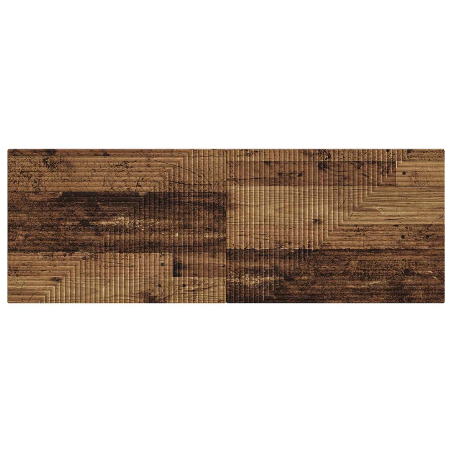 Wall-Mounted Headboard HAARLEM Old Wood Engineered Wood