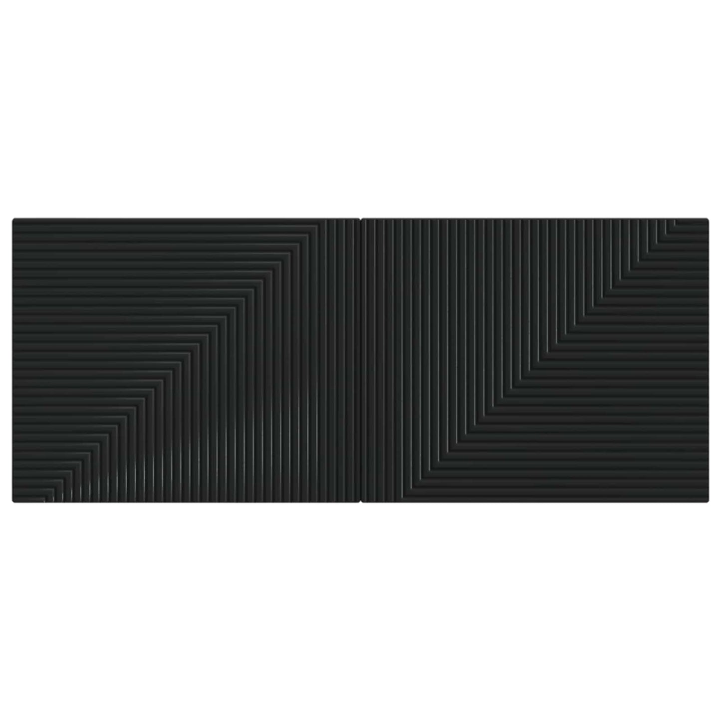 Wall-Mounted Headboard HAARLEM Black Engineered Wood