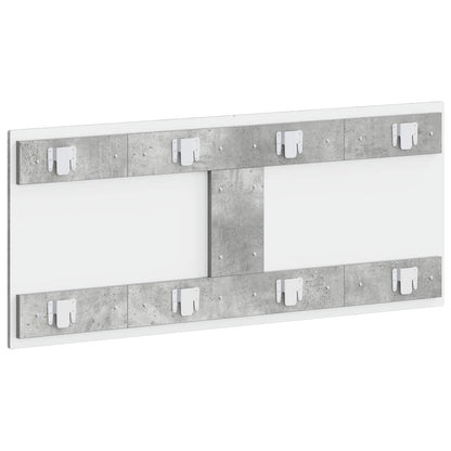 Wall-Mounted Headboard HAARLEM Concrete Grey Engineered Wood