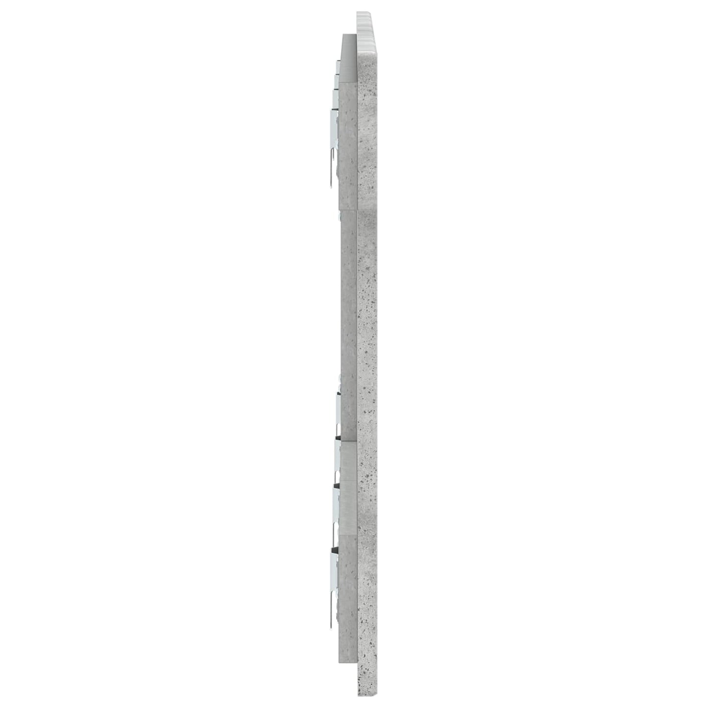 Wall-Mounted Headboard HAARLEM Concrete Grey Engineered Wood