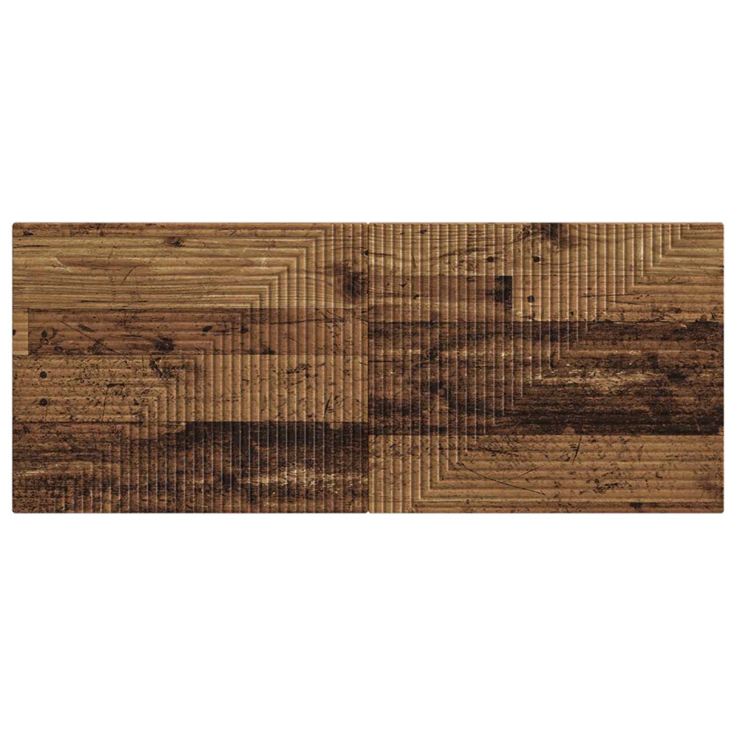 Wall-Mounted Headboard HAARLEM Old Wood Engineered Wood