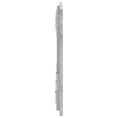 Wall-Mounted Headboard HAARLEM Concrete Grey Engineered Wood