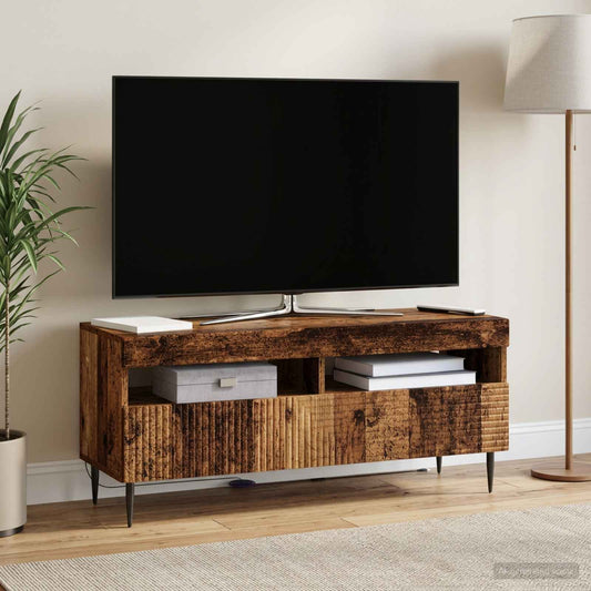 LED TV Cabinet Old Wood Engineered Wood