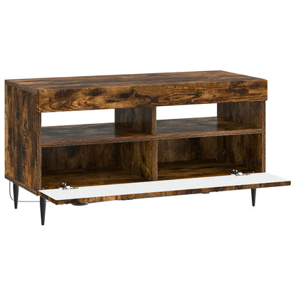 LED TV Cabinet Smoked Oak Engineered Wood