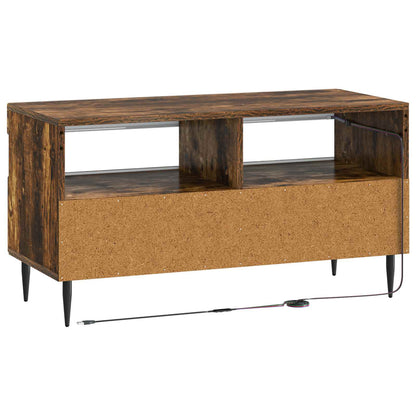 LED TV Cabinet Smoked Oak Engineered Wood