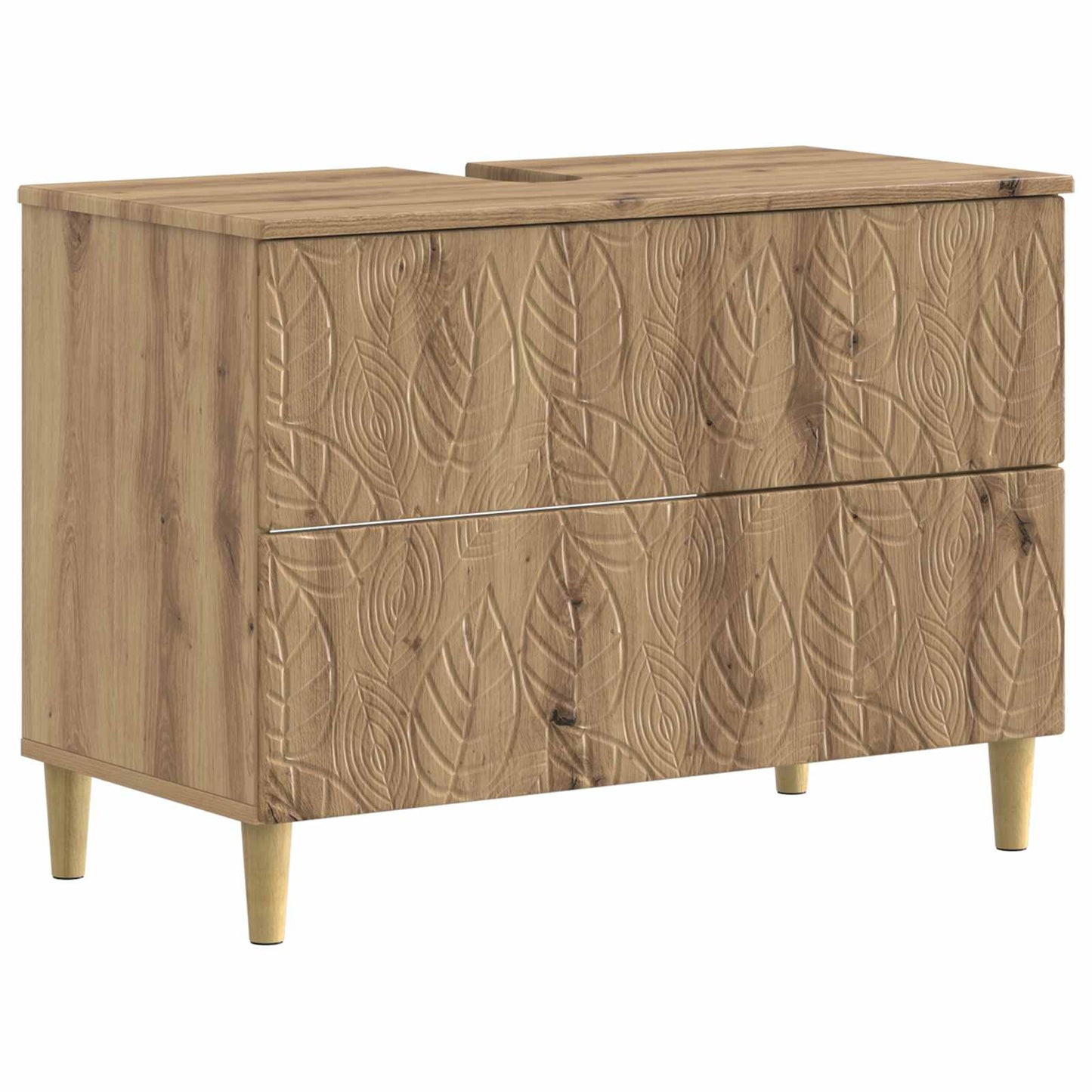 Bathroom Sink Cabinet DELFT Artisan Oak 82 x 41x 59 cm