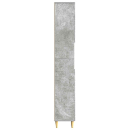 Bathroom Cabinet with Open Shelf DELFT Concrete Grey