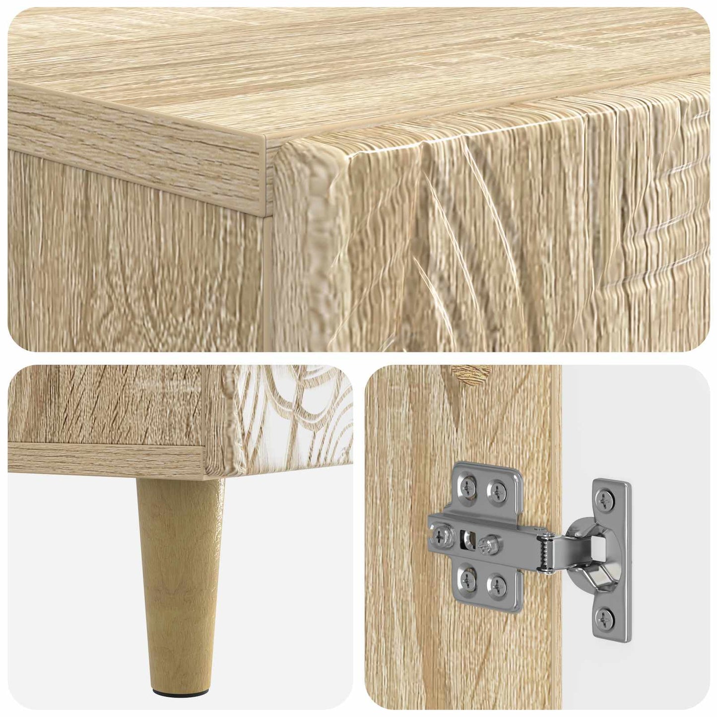 Bathroom Storage Cainet DELFT Sonoma Oak 30 x 31 x 80 cm