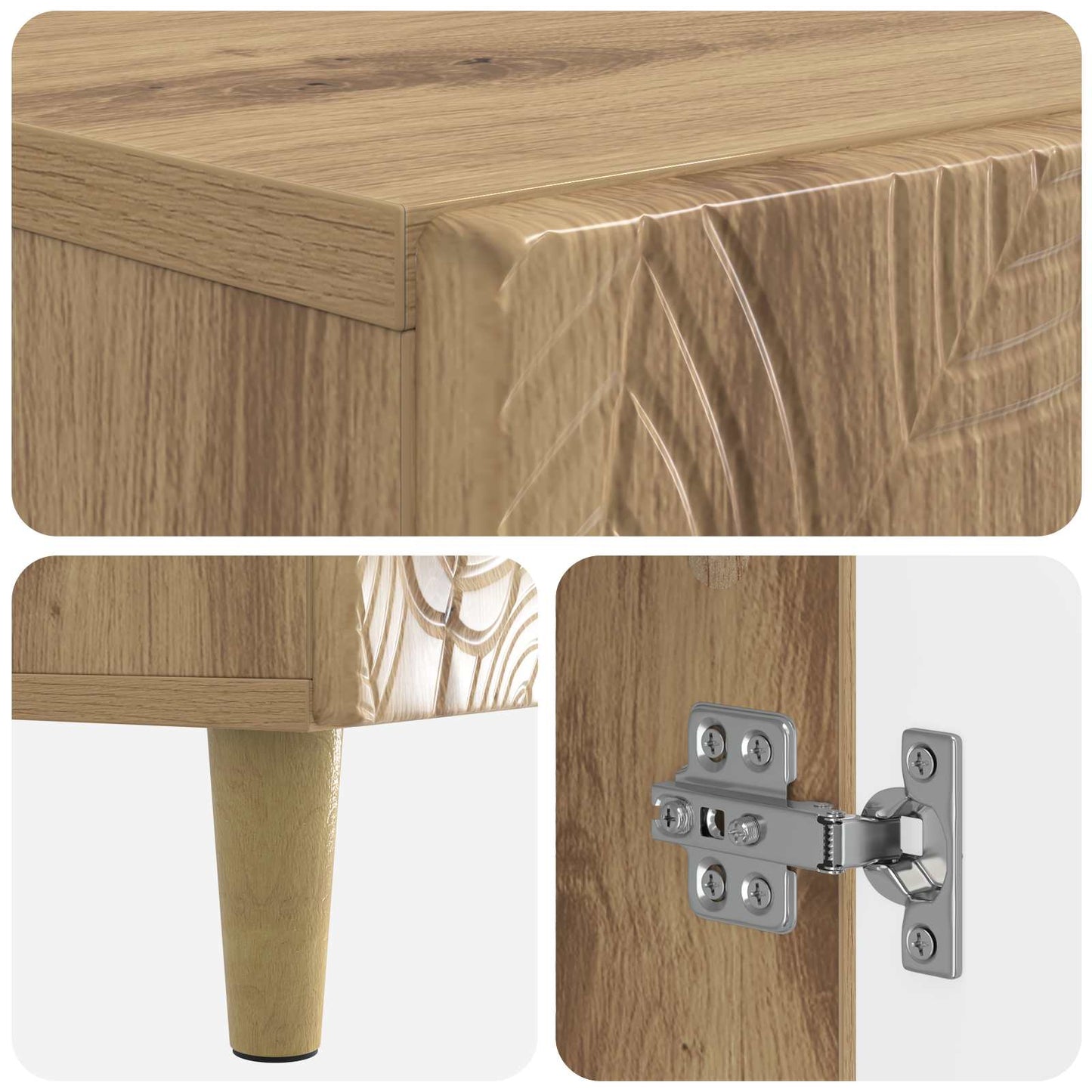 Bathroom Storage Cainet DELFT Artisan Oak 30 x 31 x 80 cm
