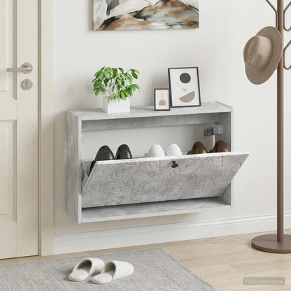 Wall-Mounted Shoe Cabinet DELFT 71 x 17 x 43 cm Engineered Wood