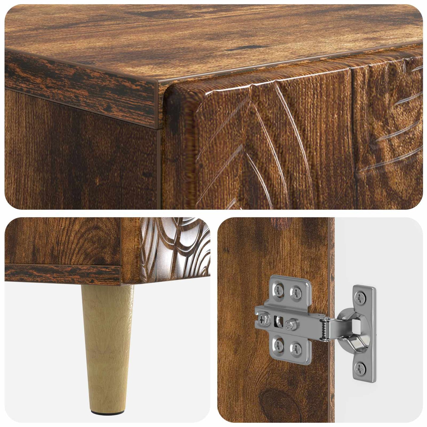 Shoe Cabinet DELFT 59.5 x 39.5 x 90 cm Engineered Wood