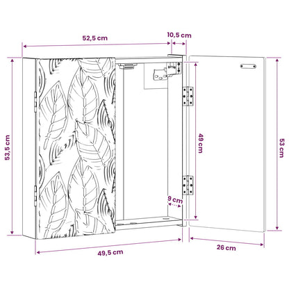 Dartboard Cabinet DELFT Grey Sonoma 52.5 x 10.5 x 53.5 cm
