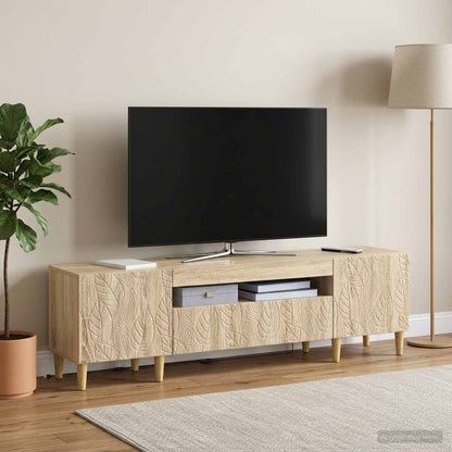 LED TV Cabinet Sonoma Oak Engineered Wood