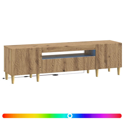 LED TV Cabinet Artisan Oak Engineered Wood