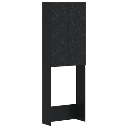 Toilet Cabinet DELFT Black 66 x 25.5 x 190 cm Engineered Wood