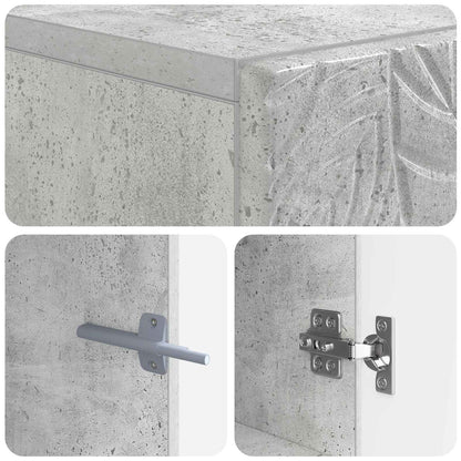 Toilet Cabinet DELFT Concrete Grey 66 x 25.5 x 190 cm