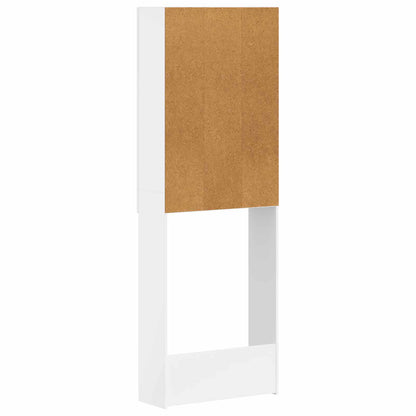 Toilet Cabinet DELFT High Gloss White 66 x 25.5 x 190 cm