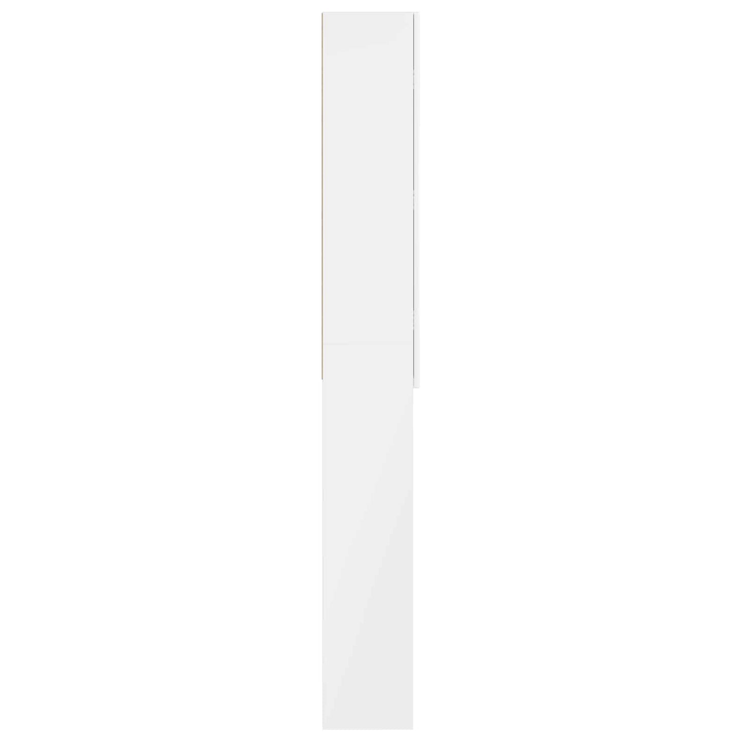 Toilet Cabinet DELFT High Gloss White 66 x 25.5 x 190 cm