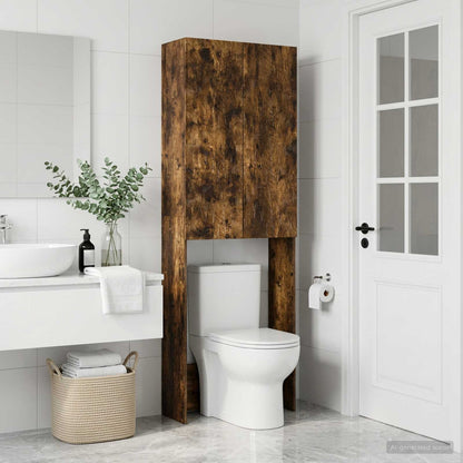Toilet Cabinet DELFT Smoked Oak 66 x 25.5 x 190 cm