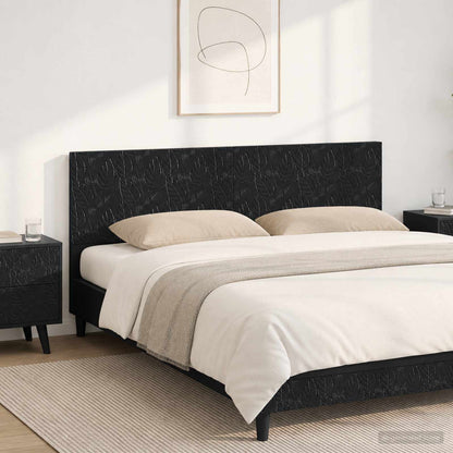 Wall-Mounted Headboard DELFT Black Engineered Wood
