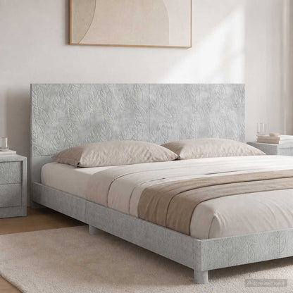 Wall-Mounted Headboard DELFT Concrete Grey Engineered Wood