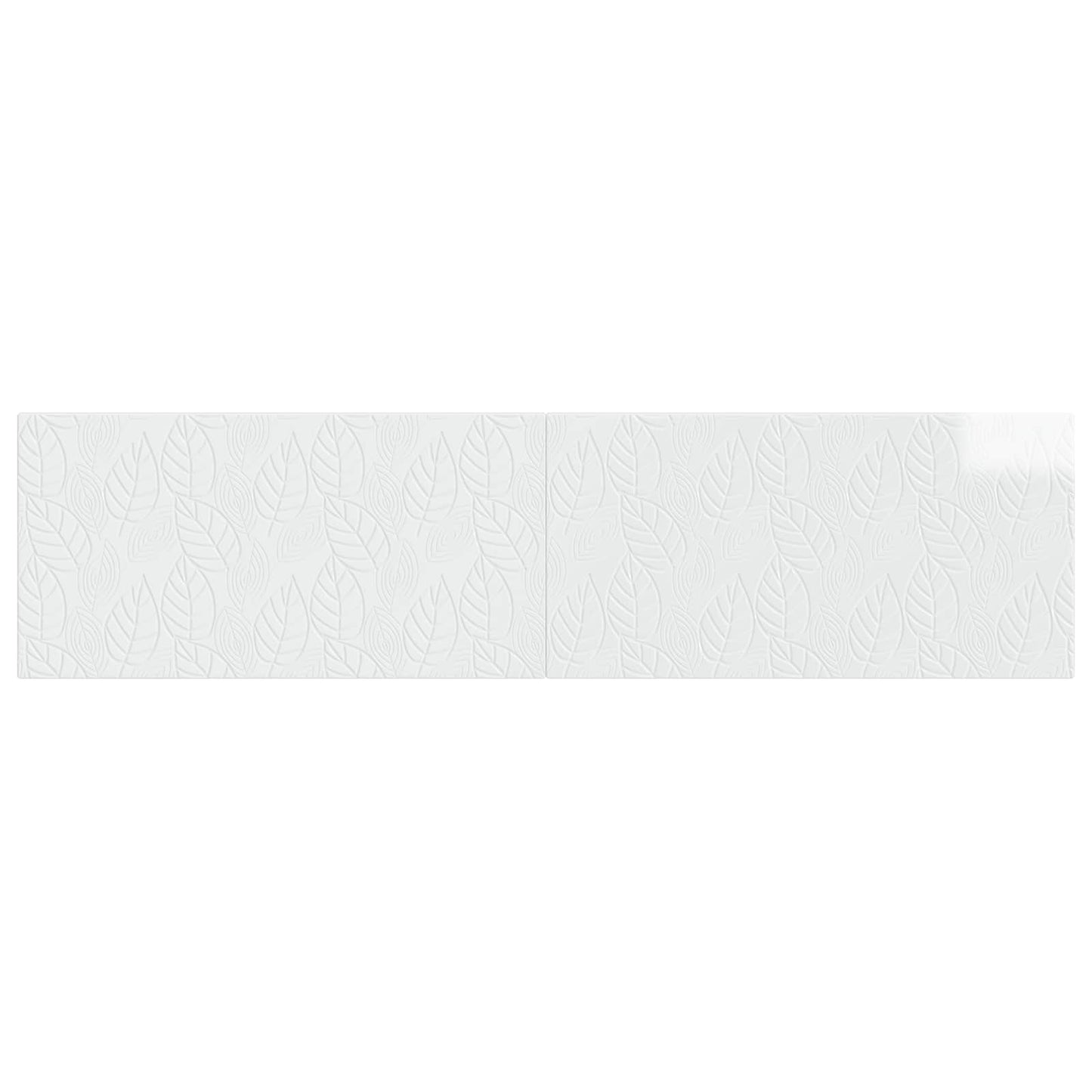 Wall-Mounted Headboard DELFT High Gloss White Engineered Wood