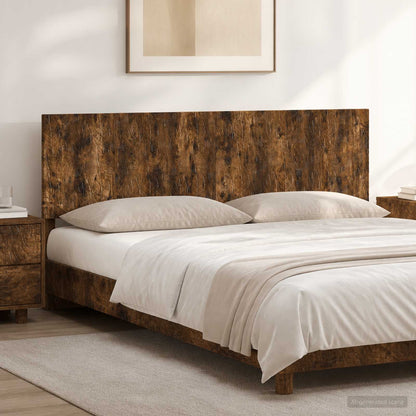 Wall-Mounted Headboard DELFT Smoked Oak Engineered Wood