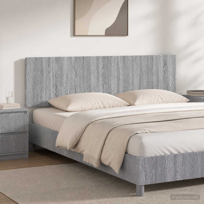 Wall-Mounted Headboard DELFT Grey Sonoma Engineered Wood