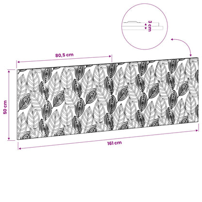 Wall-Mounted Headboard DELFT Old Wood Engineered Wood