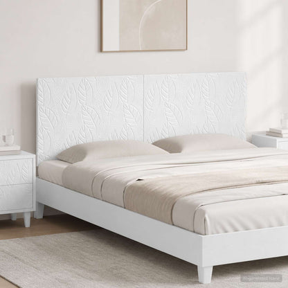 Wall-Mounted Headboard DELFT High Gloss White Engineered Wood