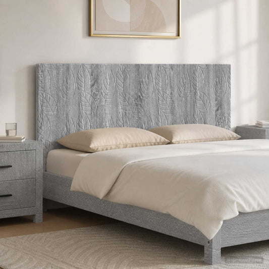 Wall-Mounted Headboard DELFT Grey Sonoma Engineered Wood