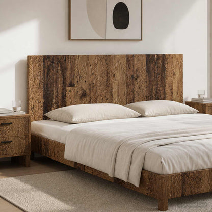 Wall-Mounted Headboard DELFT Old Wood Engineered Wood