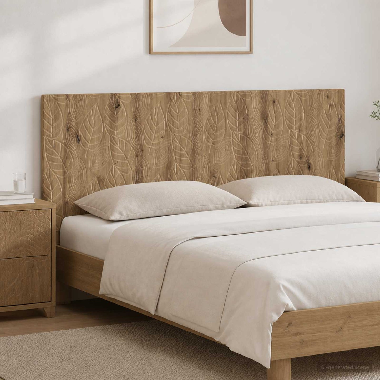 Wall-Mounted Headboard DELFT Artisan Oak Engineered Wood