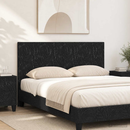 Wall-Mounted Headboard DELFT Black Engineered Wood
