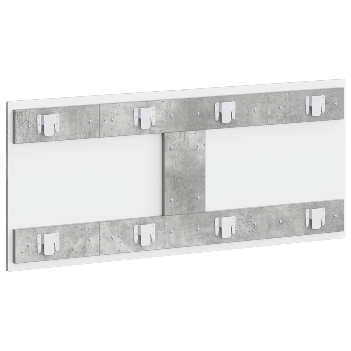 Wall-Mounted Headboard DELFT Concrete Grey Engineered Wood