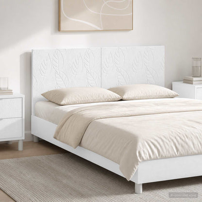 Wall-Mounted Headboard DELFT High Gloss White Engineered Wood