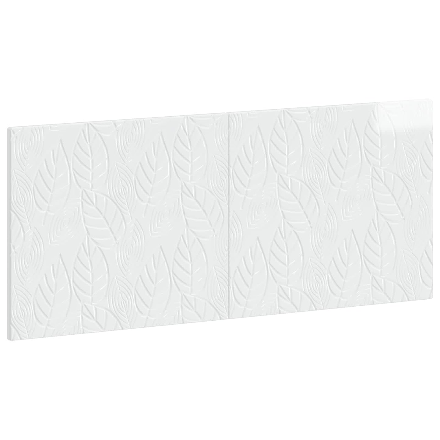 Wall-Mounted Headboard DELFT High Gloss White Engineered Wood