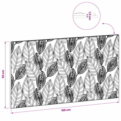 Wall-Mounted Headboard DELFT Old Wood Engineered Wood